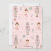 The Nutcracker Winter Onederland 1st Birthday  Einladung (Rückseite)