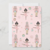 The Nutcracker Winter Onederland 1st Birthday Einladung (Rückseite)