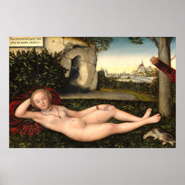 The Nymph - Lucas Cranach German Fine Art Poster