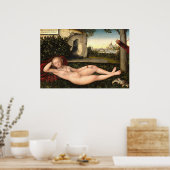 The Nymph - Lucas Cranach German Fine Art Poster (Küche)