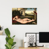 The Nymph - Lucas Cranach German Fine Art Poster (Heimbüro)