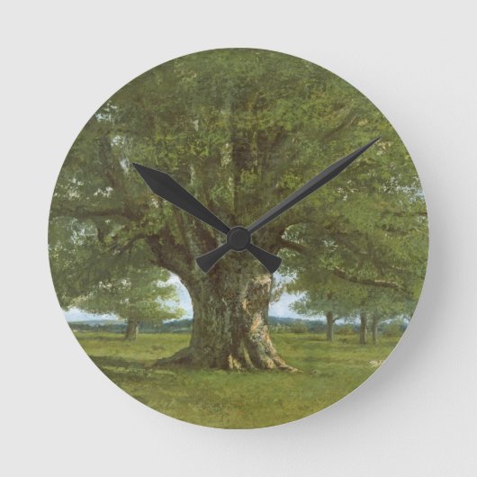 The Oak of Flagey, called Vercingetorix Runde Wanduhr (Vorderseite)