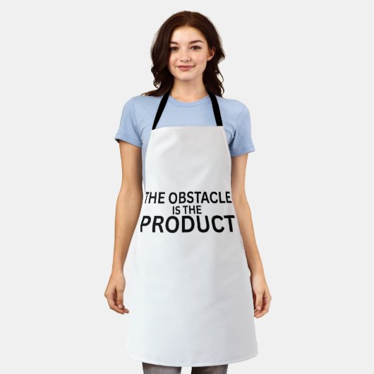 The Obstacle Is The Product Minimalist Work Apron Schürze (Getragen)