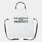 The Obstacle Is The Product Minimalist Work Apron Schürze (Vorderseite)