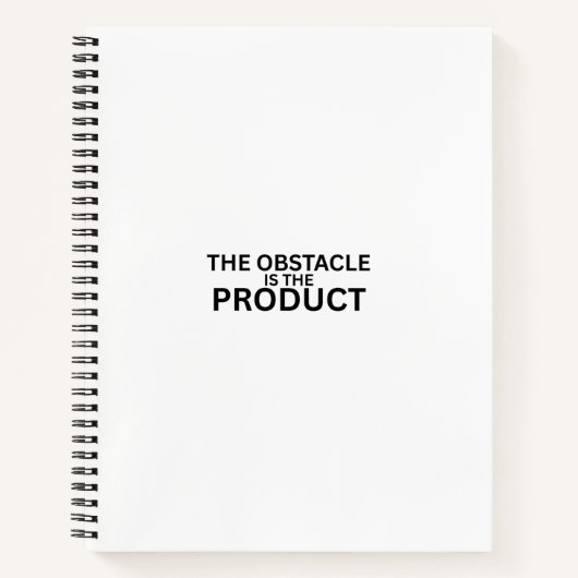 The Obstacle Is The Product Professional Notizblock (Vorderseite)
