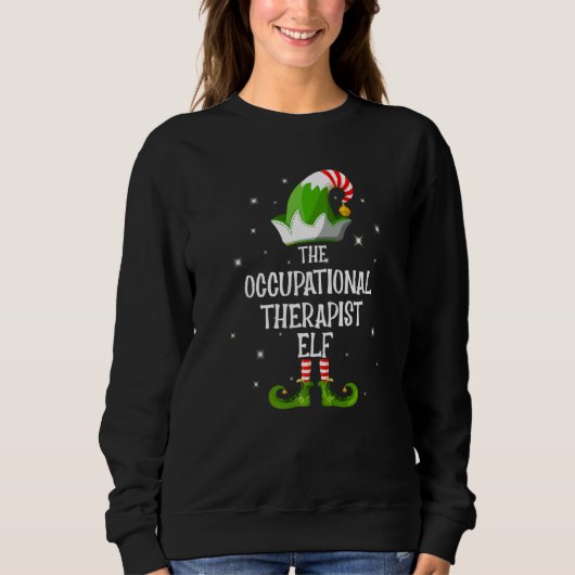 The Occupational Therapist Elf Family Matching Chr Sweatshirt (Vorderseite)