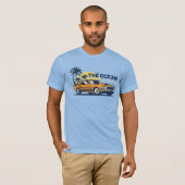 The Ocean Is Calling Retro Beach Car Summer T-Shirt (Vorne ganz)