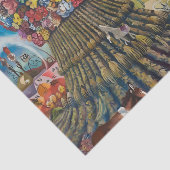 The Odd Farm Day Surreal Painting Seidenpapier (Ausschnitt)