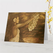 "The Offering" von L. Higgins. Jumbo Card Karte (Gelbe Blume)