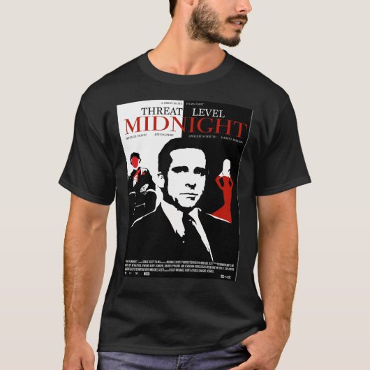 The Office Threat Level Midnight Movie Poster Post T-Shirt (Vorderseite)
