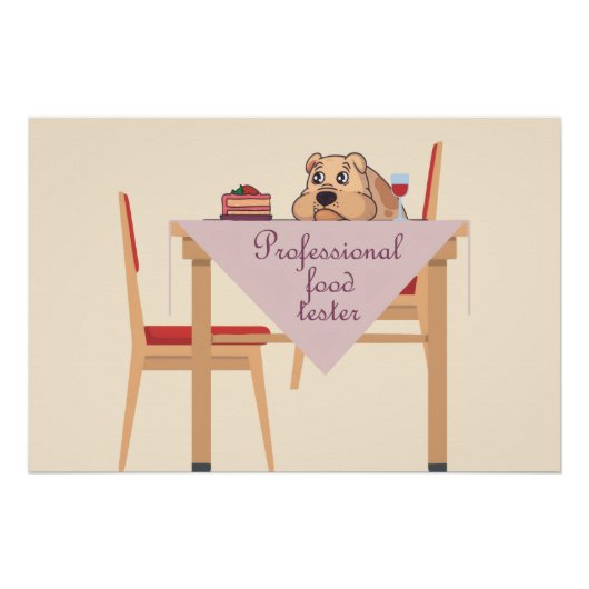 The official Food Tester, not Taster! Poster (Vorderseite)