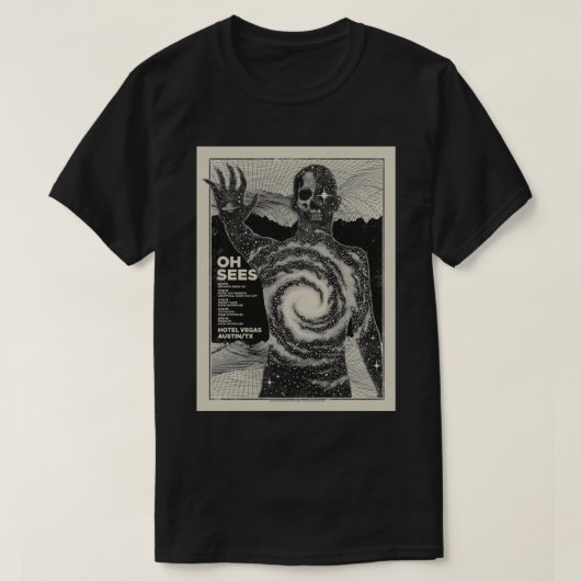 The Oh Sees Tour Art Classic T - Shirt (Design vorne)