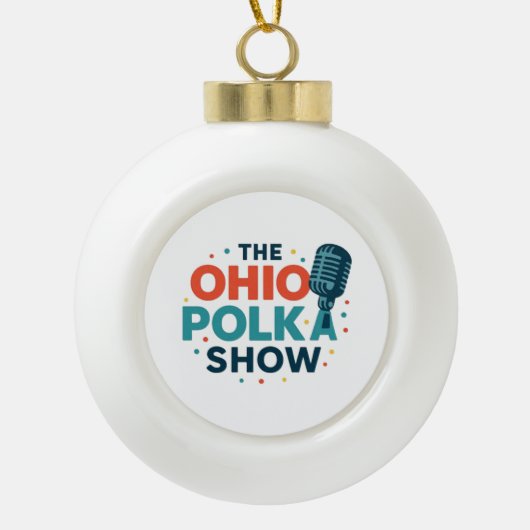 The OHIO Polka Show Snowflake Framed Ornament (Vorderseite)