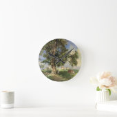 The Old Ash Tree (oil on canvas) Runde Wanduhr (Zuhause)