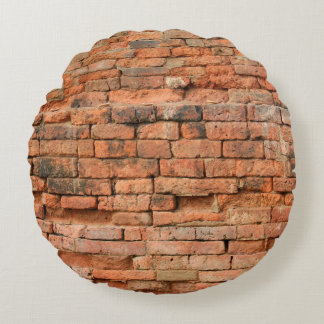 The old brick layerancient, antique, background, b rundes kissen