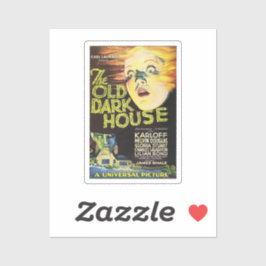 The Old Dark House - 1932 Vintage Poster Aufkleber