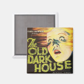 The Old Dark House - 1932 Vintage Poster Magnet (Vorderseite/Rückseite)