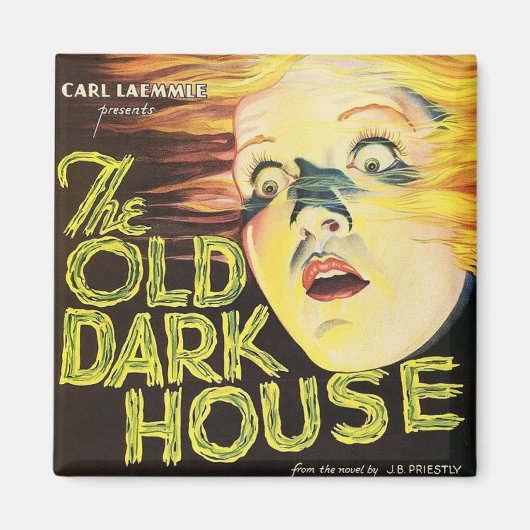 The Old Dark House - 1932 Vintage Poster Magnet (Vorne)