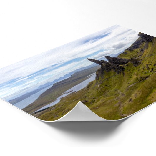 The Old Man of Storr Poster (Ecke)