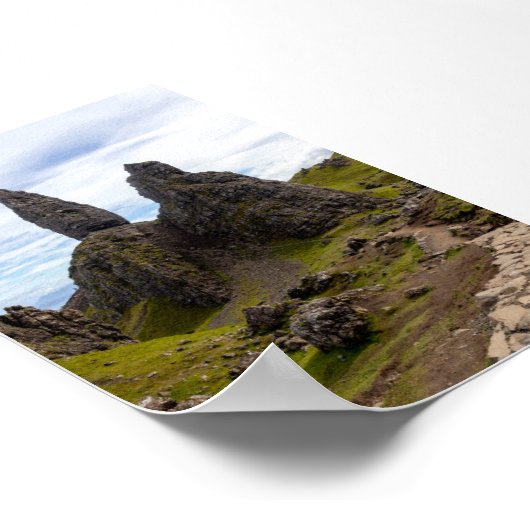 The Old Man of Storr Poster (Ecke)