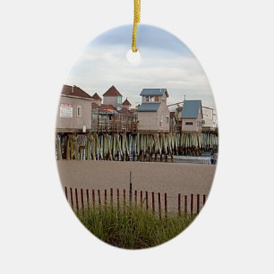 The Old Orchard Beach Pier von Wendy C Allen 2004 Keramikornament