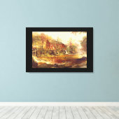 The Old Red Mill', Jasper F. Cropsey_Landscapes Leinwanddruck (Insitu (Holzboden))