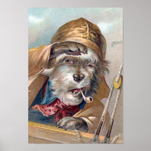 "The Old Sea Dog" Vintag Poster (Vorne)