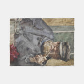 The Old Sea Dog (von Henry Scott Tuke) Fleecedecke (Vorderseite (Horizontal))