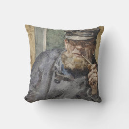 The Old Sea Dog (von Henry Scott Tuke) Kissen