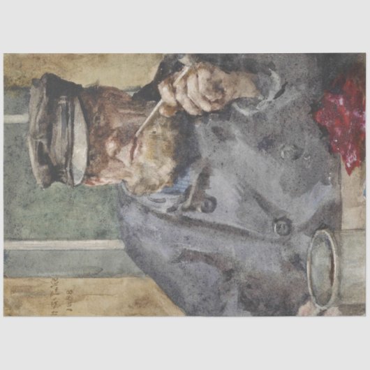 The Old Sea Dog (von Henry Scott Tuke) Seidenpapier (Vorderseite)