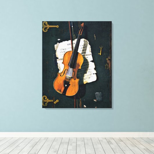 The Old Violin Leinwanddruck (Insitu (Holzboden))