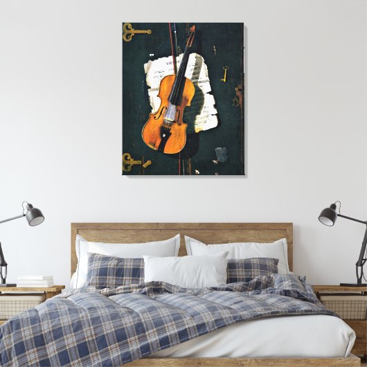 The Old Violin Leinwanddruck (Insitu (Schlafzimmer))