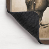 The Old West Quarter Horse Sepia Brown Mousepad (Ecke)