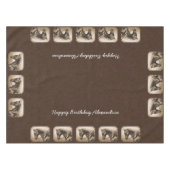 The Old West Quarter Horse Sepia Brown Tischdecke (Vorderseite (Horizontal))