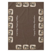 The Old West Quarter Horse Sepia Brown Tischdecke (Vorderseite)