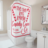 The Olde Kris Kringle Candy Cane Co Est 1886 Duschvorhang (Beispiel)