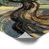 the olive trees,1889, Vincent van Gogh Poster (Ecke)