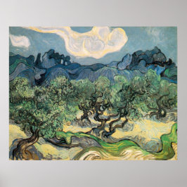 the olive trees,1889, Vincent van Gogh Poster