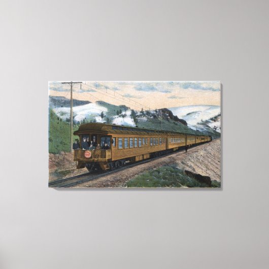 "The Olympian" Chicago, Milwaukee und St. Paul Leinwanddruck (Vorderseite)