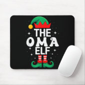 The Oma Elf Funny Christmas Matching Family Group Mousepad (Mit Mouse)