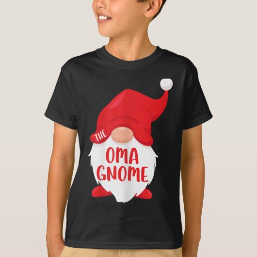 The Oma Gnome Matching Christmas Gnome Shirt  (Vorderseite)