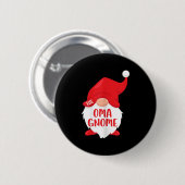 The Oma Gnome Matching Christmas Gnome Shirt Button (Vorne & Hinten)