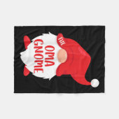The Oma Gnome Matching Christmas Gnome Shirt Fleecedecke (Vorderseite (Horizontal))