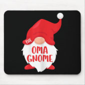 The Oma Gnome Matching Christmas Gnome Shirt  Mousepad (Vorne)