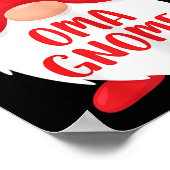The Oma Gnome Matching Christmas Gnome Shirt  Poster (Ecke)