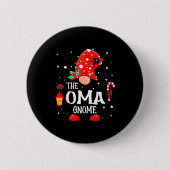 The Oma Gnome Matching Family Christmas Gnome Paja Button (Vorderseite)
