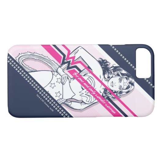 The One And Only Wonder Woman' Retro Graphic Case-Mate iPhone Hülle (Rückseite (Horizontal))