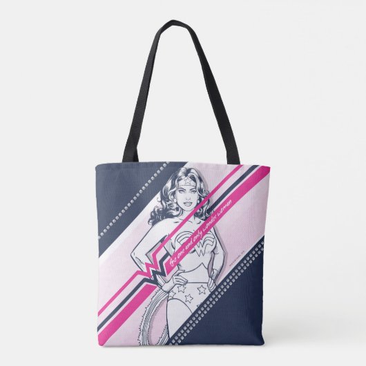 The One And Only Wonder Woman' Retro Graphic Tasche (Rückseite)