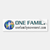 The One Family World Peace Movement BUMPER STICKER Autoaufkleber (Vorne)
