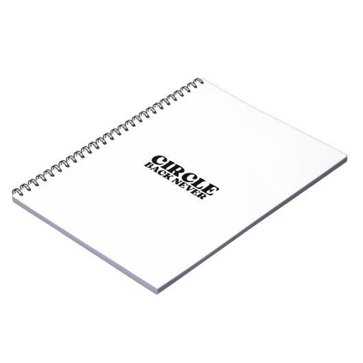 The One-Way Ledger | Circle Back Never Notizblock (Linke Seite)